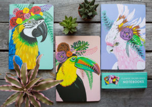 bird notebook trio by spring whitaker