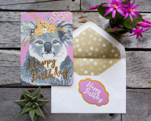 ethel koala birthday card by spring whitaker